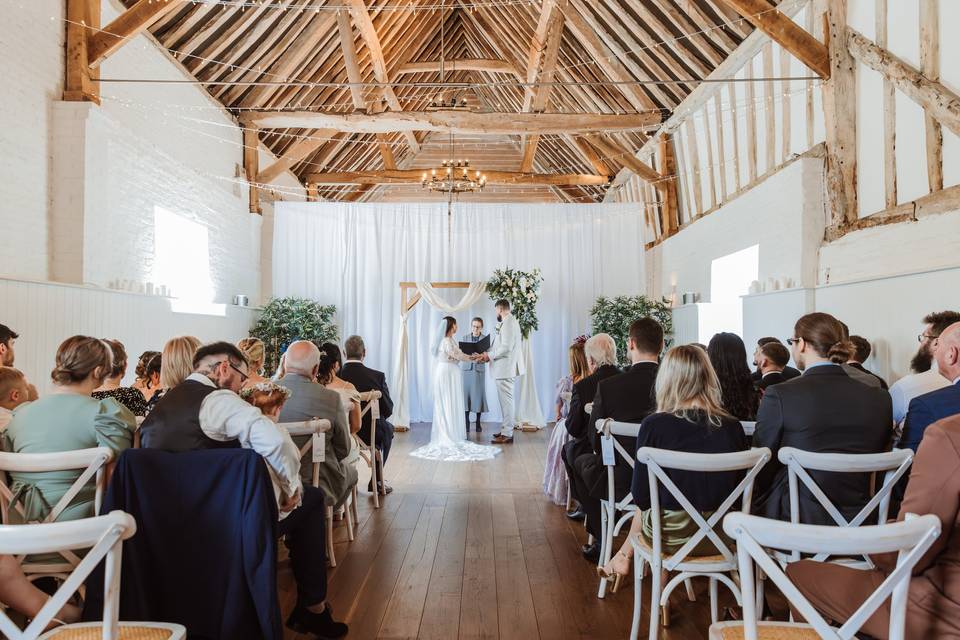 Wedding at the barn at alswick