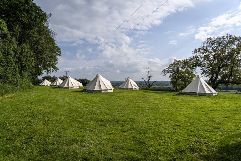 Glamping village accommodation