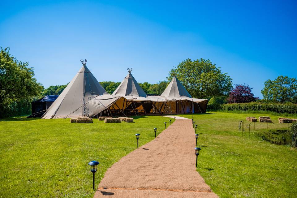 Our 3 hat tipi