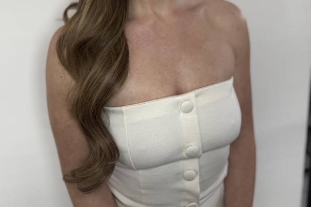 Romantic half up half down