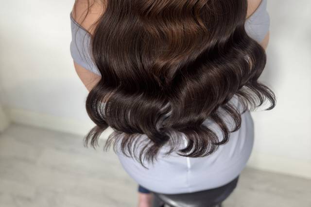 Half up, half down pony