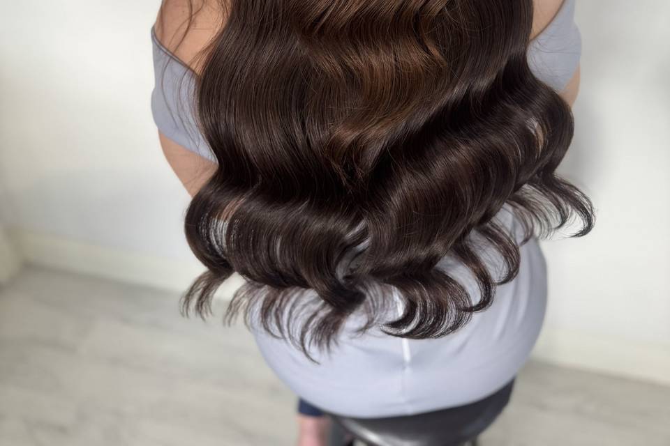 Half up, half down pony