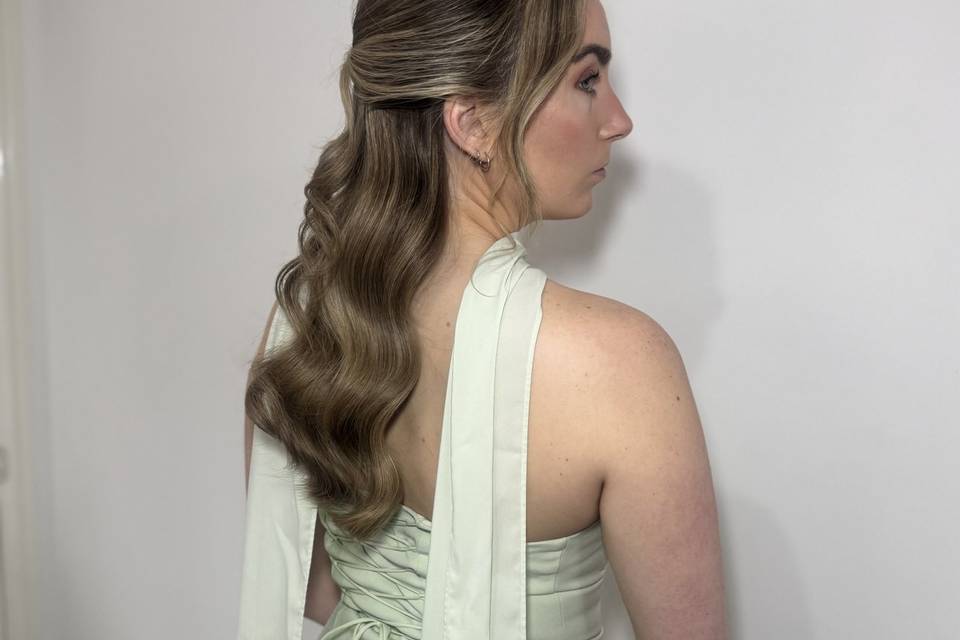 Half up, half down classic