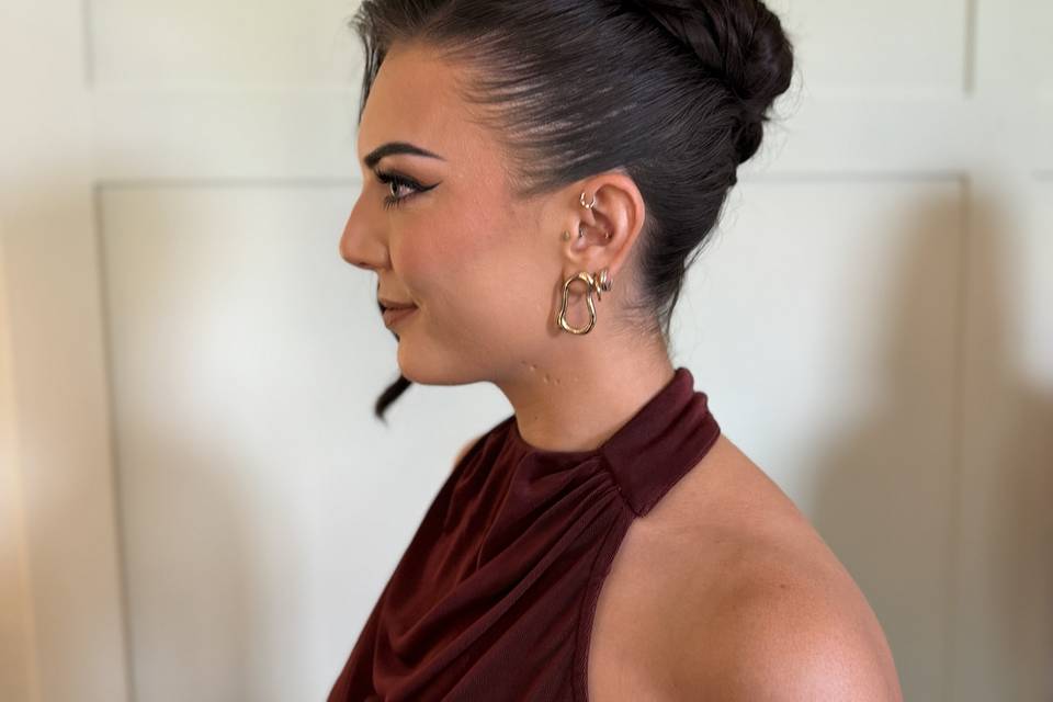 Sleek bun