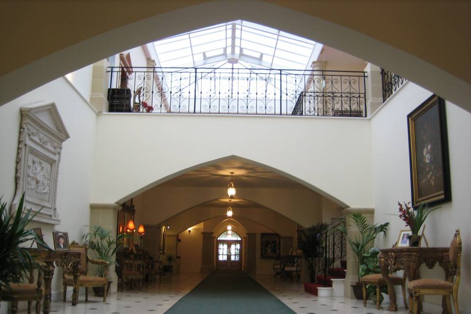 Marquee in the pavilion