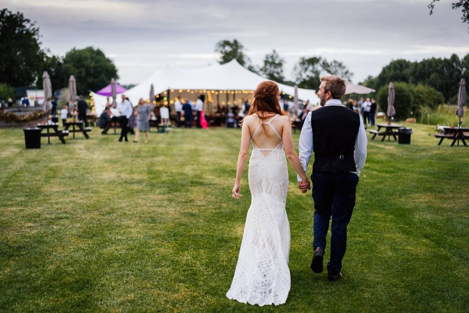 Bride and Groom arrival