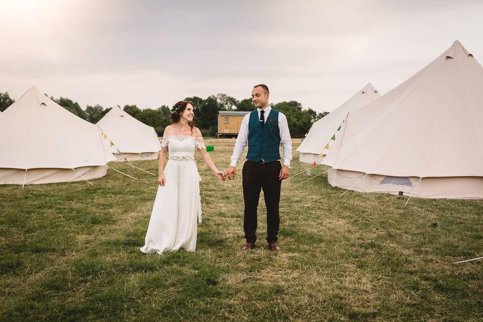 Bell tents for camping