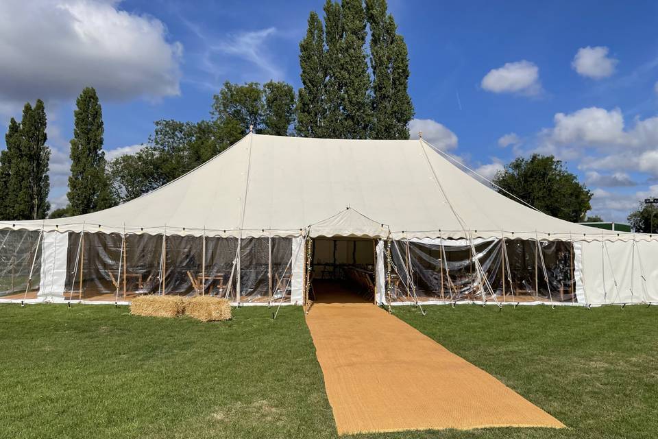 Bell tent marquee