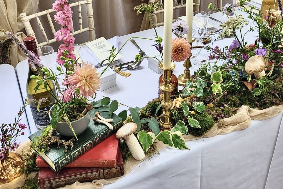 Mushroom Tablescape