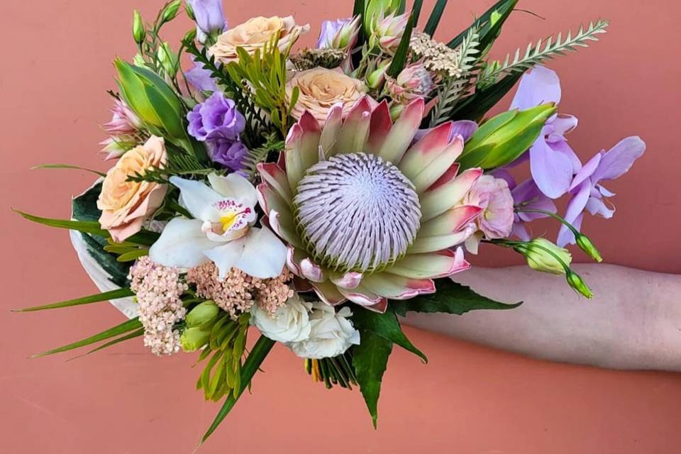 Muted Tropical Bouquet