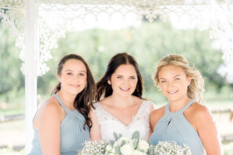 Bride and friends