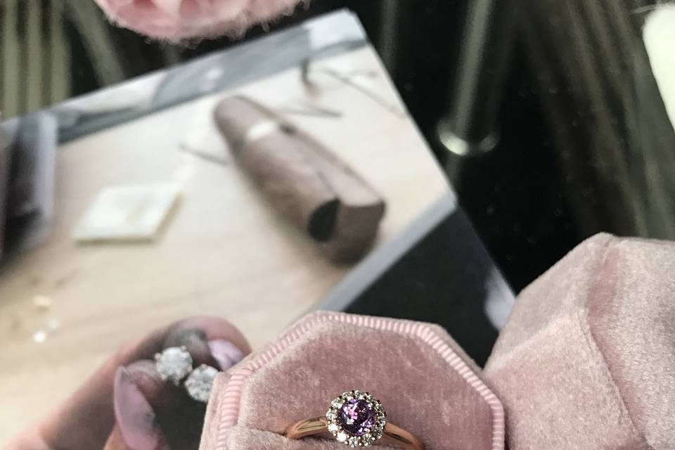 Halo Sapphire Ring