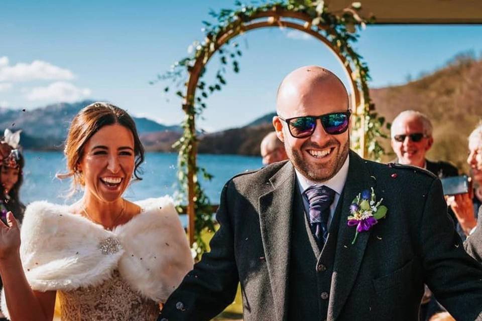 Ceremony on the Decking