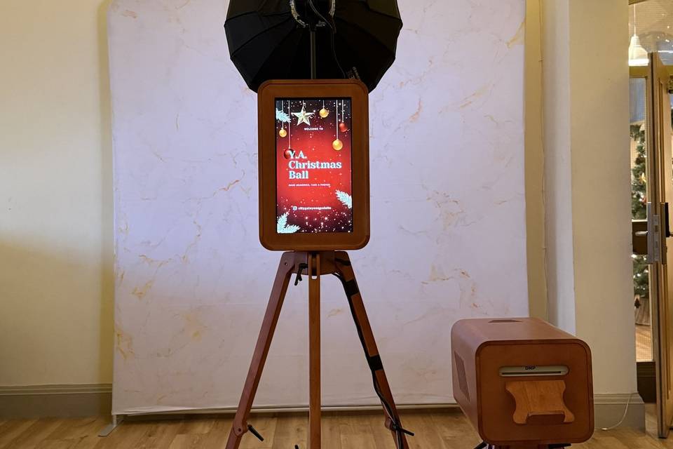 Photo booth set up