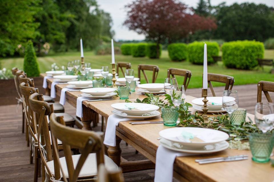 Outdoor tablescape