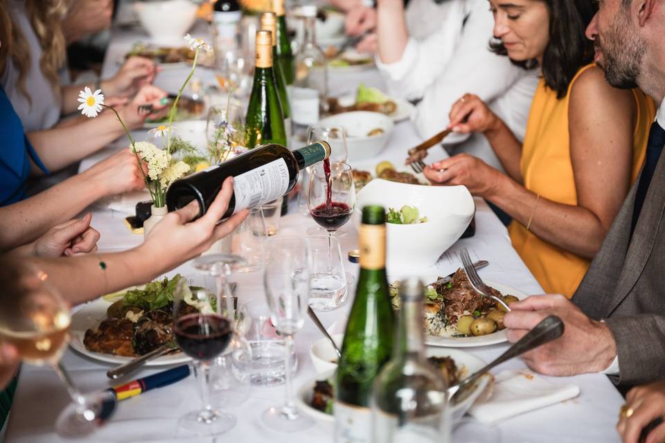 Long tables for conviviality