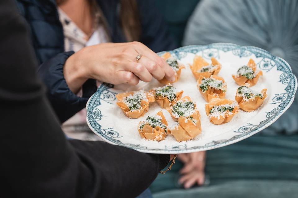 Spinach, cream, parmesan