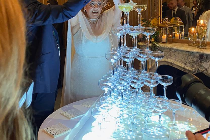 Champagne tower hire