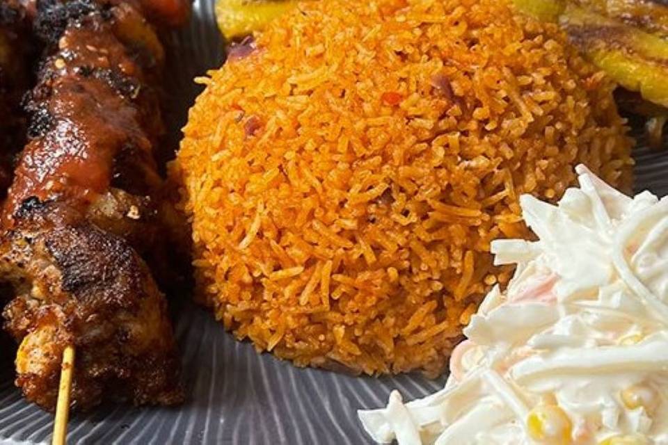 Jollof rice with chicken