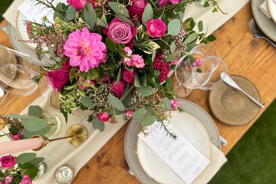 Pink Tablescape