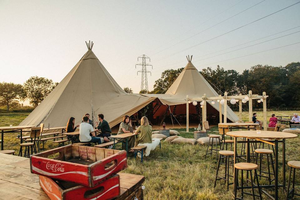 Blue Sky Tipis, Wedding Tipi2