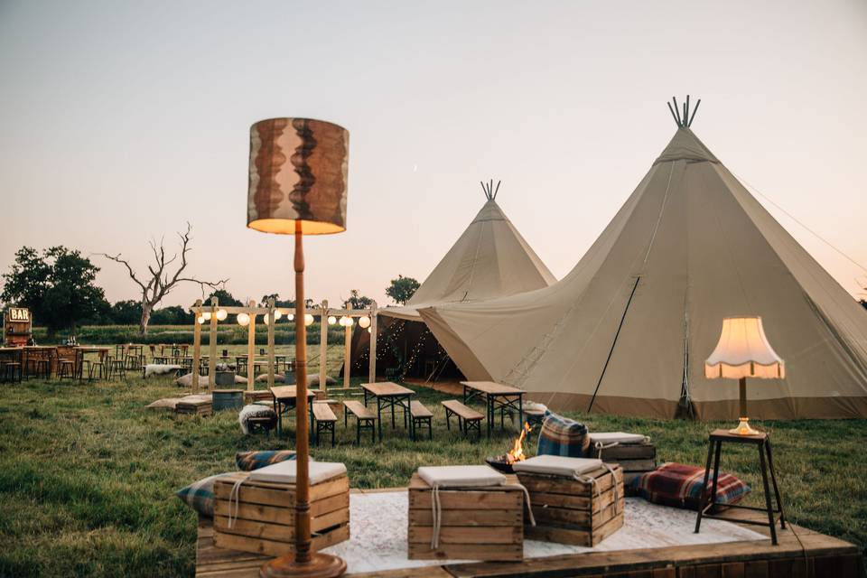 Blue Sky Tipis, Wedding Tipi4