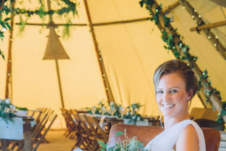 Blue Sky Tipis, Wedding Tipi4