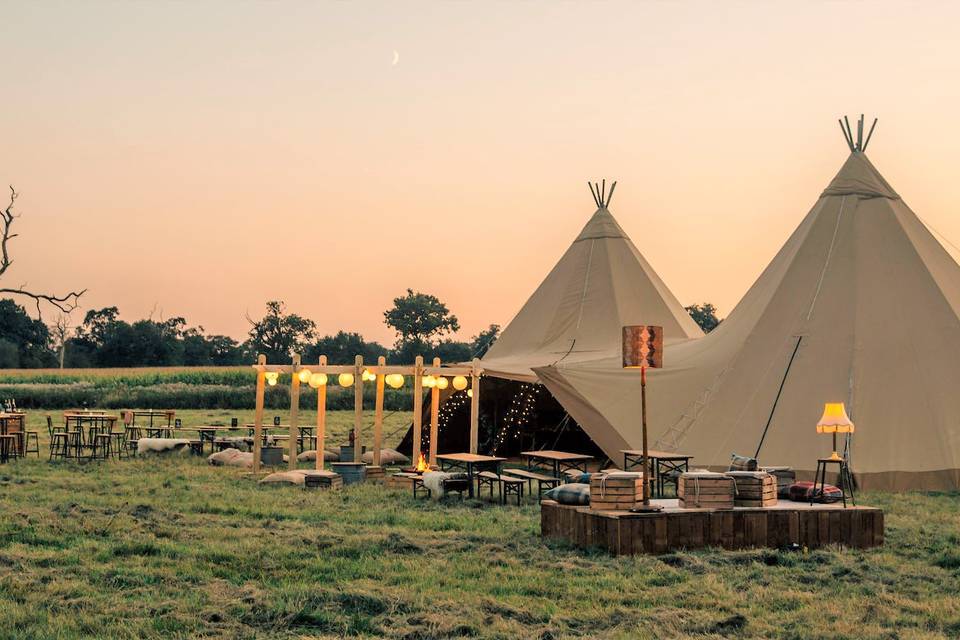 Blue Sky Tipis, Wedding Tipi