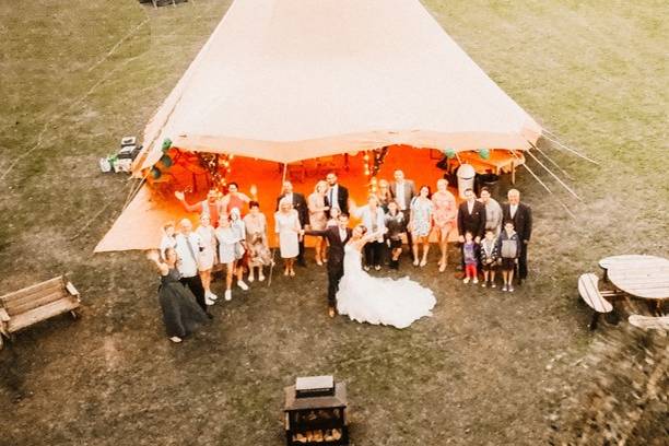 Blue Sky Tipis, Wedding Tipi1