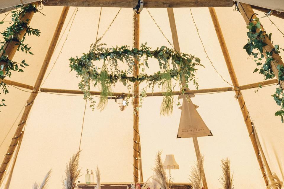 Blue Sky Tipis, Wedding Tipi2