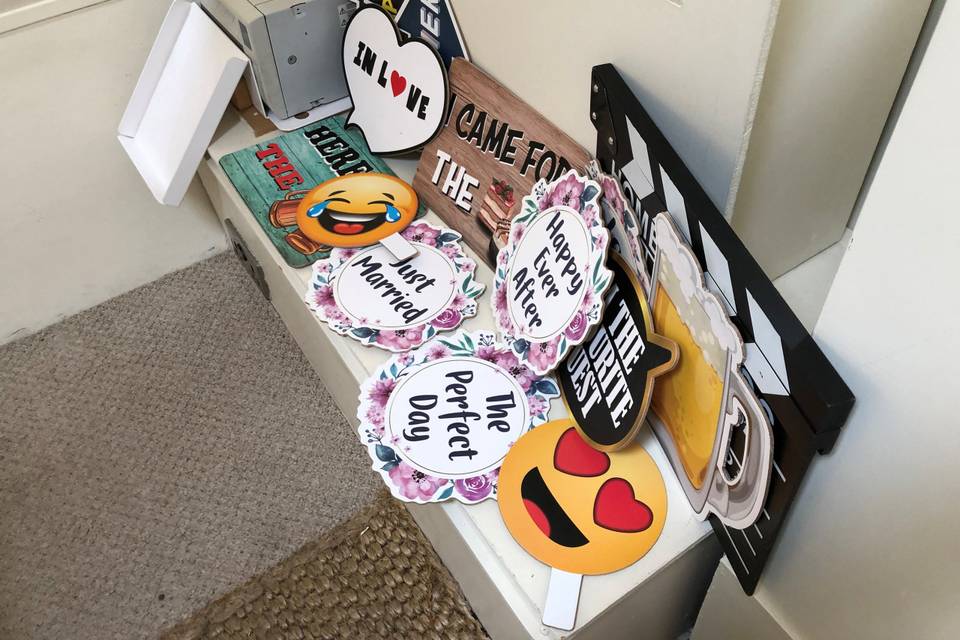 Photo Booth Prop Signs