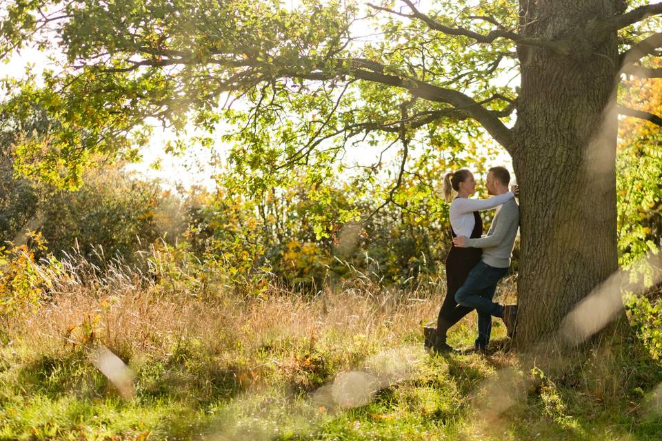 A winter's engagement shioot