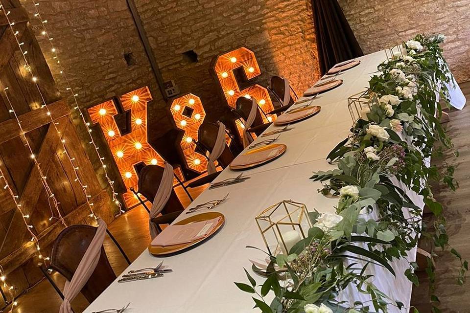 Rustic Light Up Initials