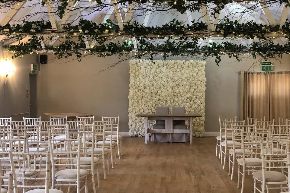 Ivory Flower Wall