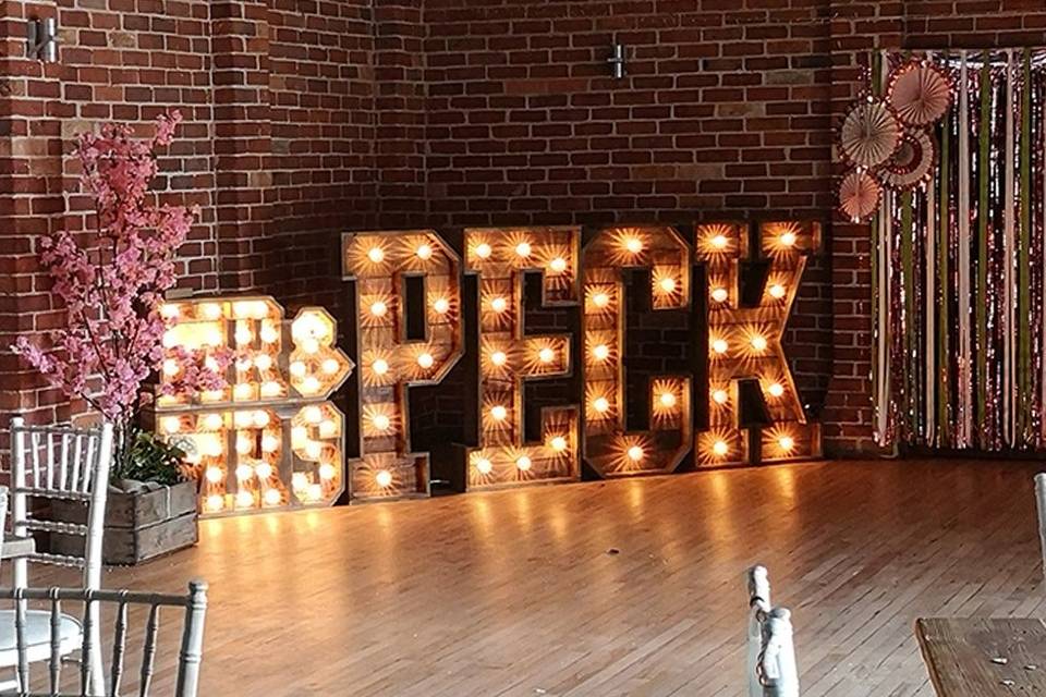 Rustic Surname Lights