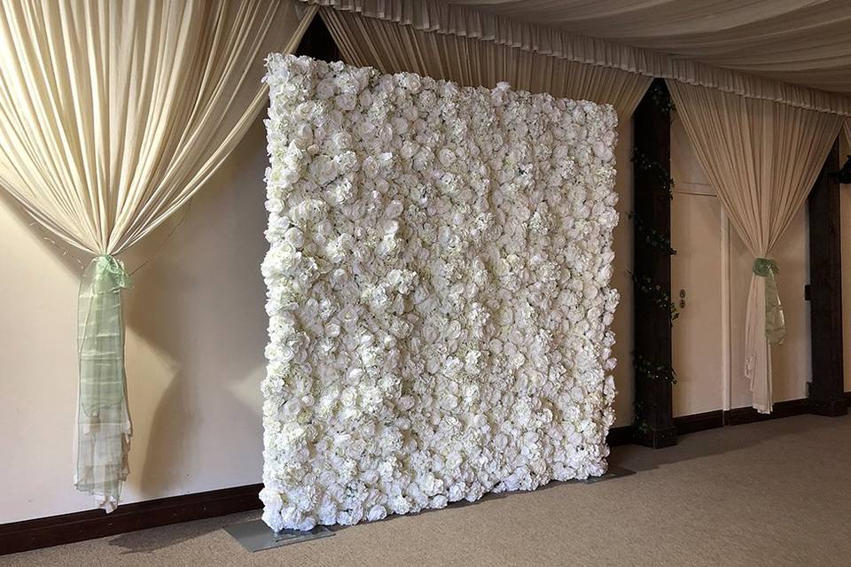 Luxury Ivory Flower Wall