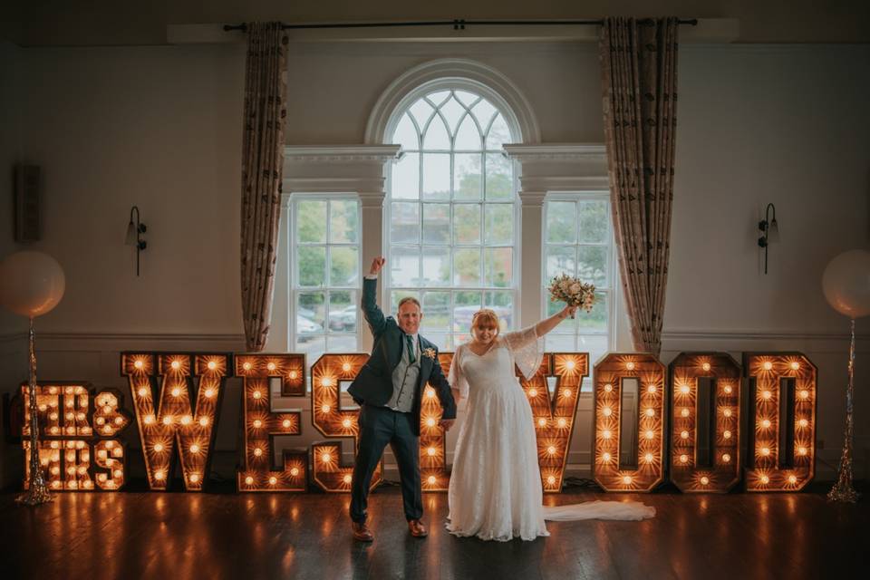 Rustic Surname Letters