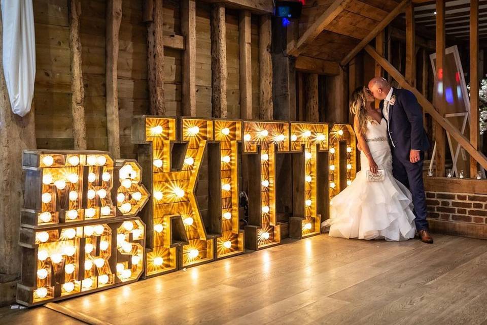 Rustic Surname Letters