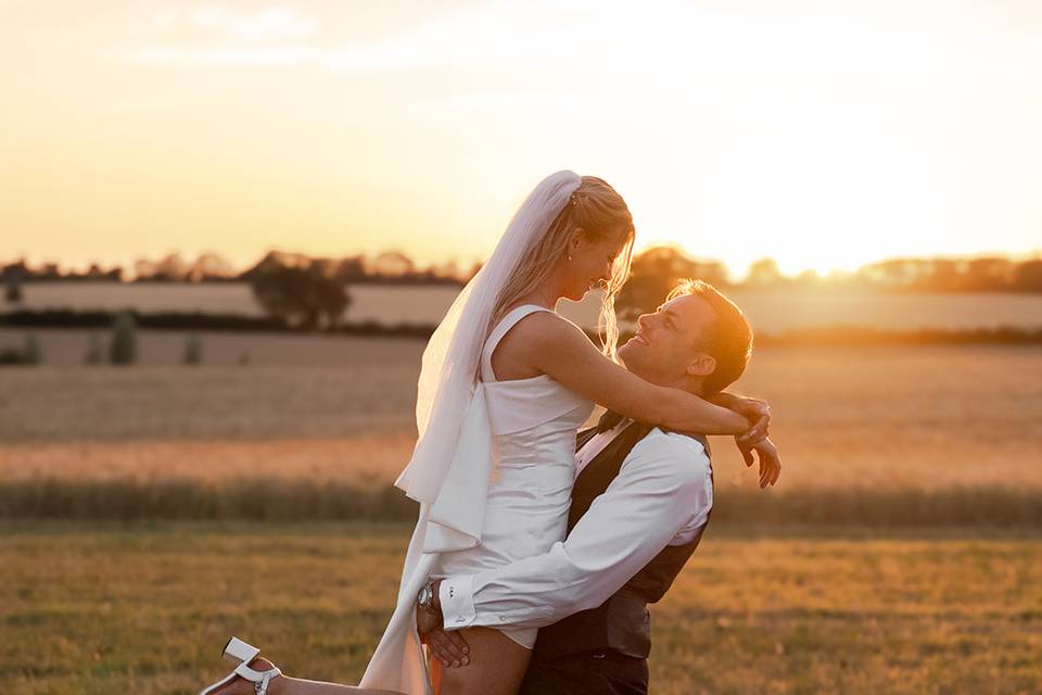 Sunset kiss