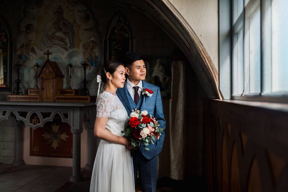 Stunning bride and groom