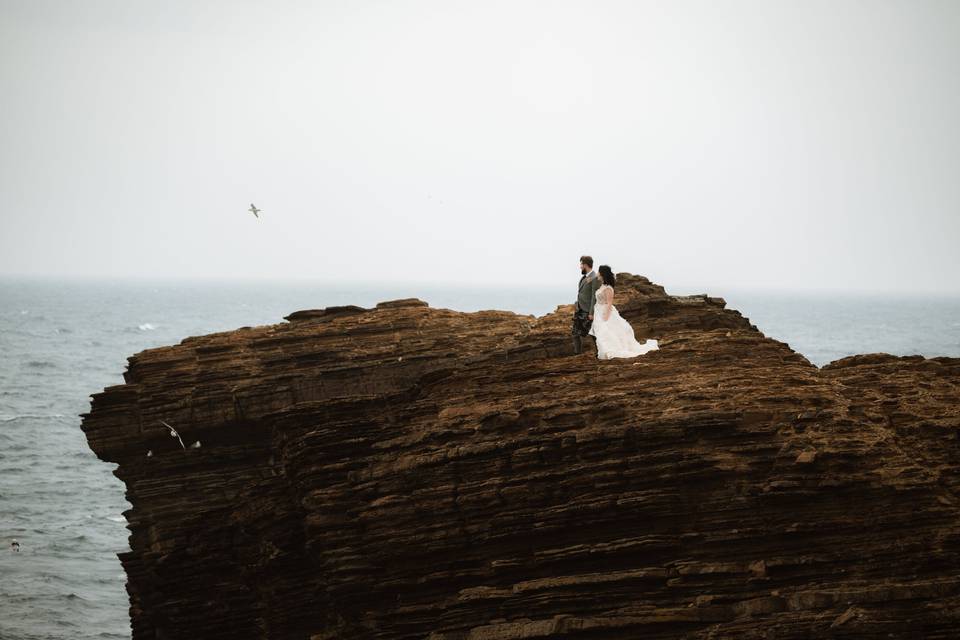 Cliff wedding photos