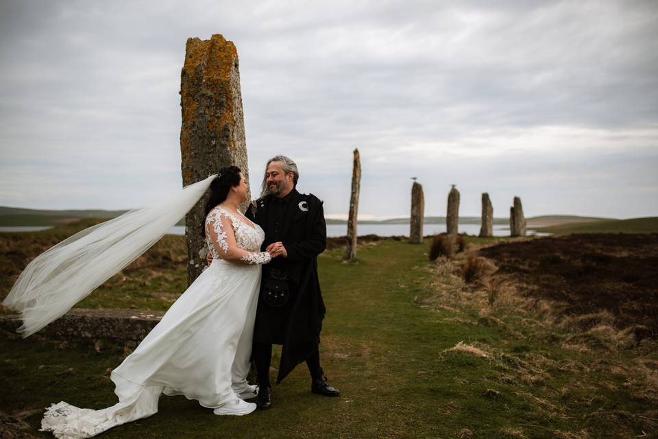 Handfasting at the ring of bro