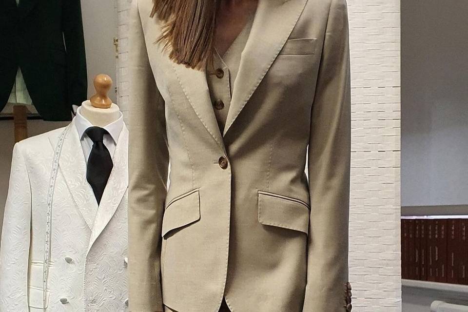 Custom 3pc wedding suit