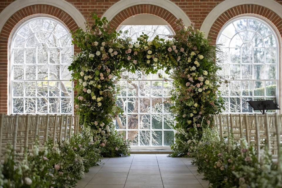 An arch full of spring
