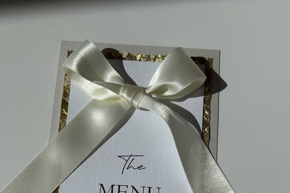 Menu card
