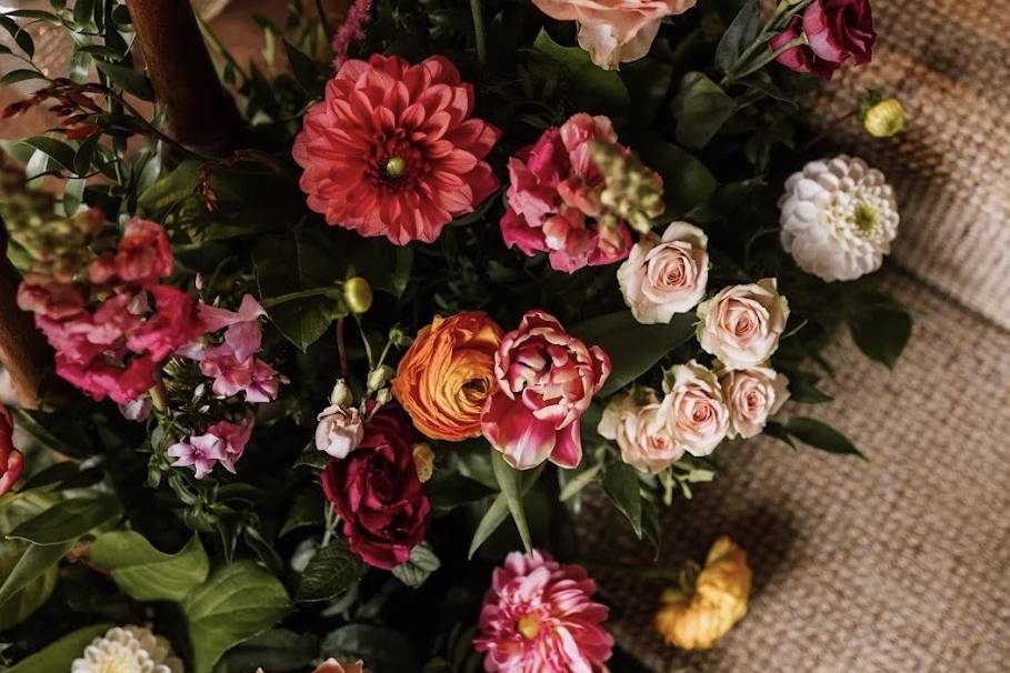 Floral staircase
