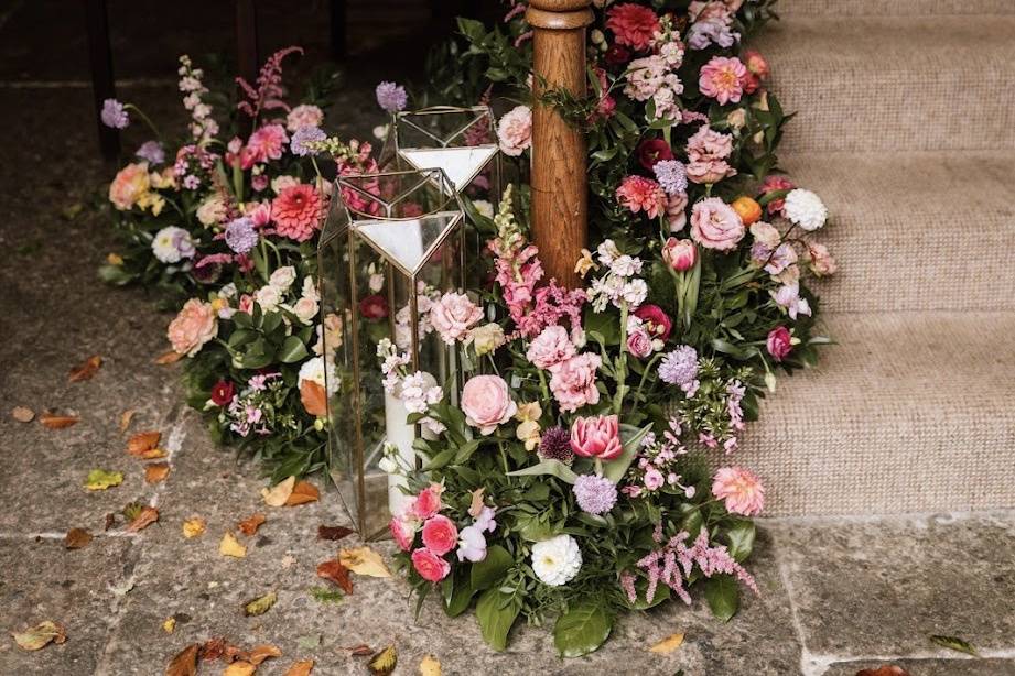 Floral staircase