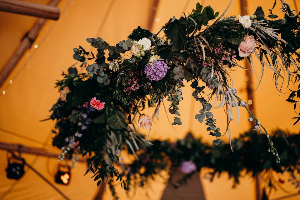 Floral hoop