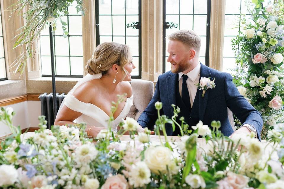 Couple wedding ceremony