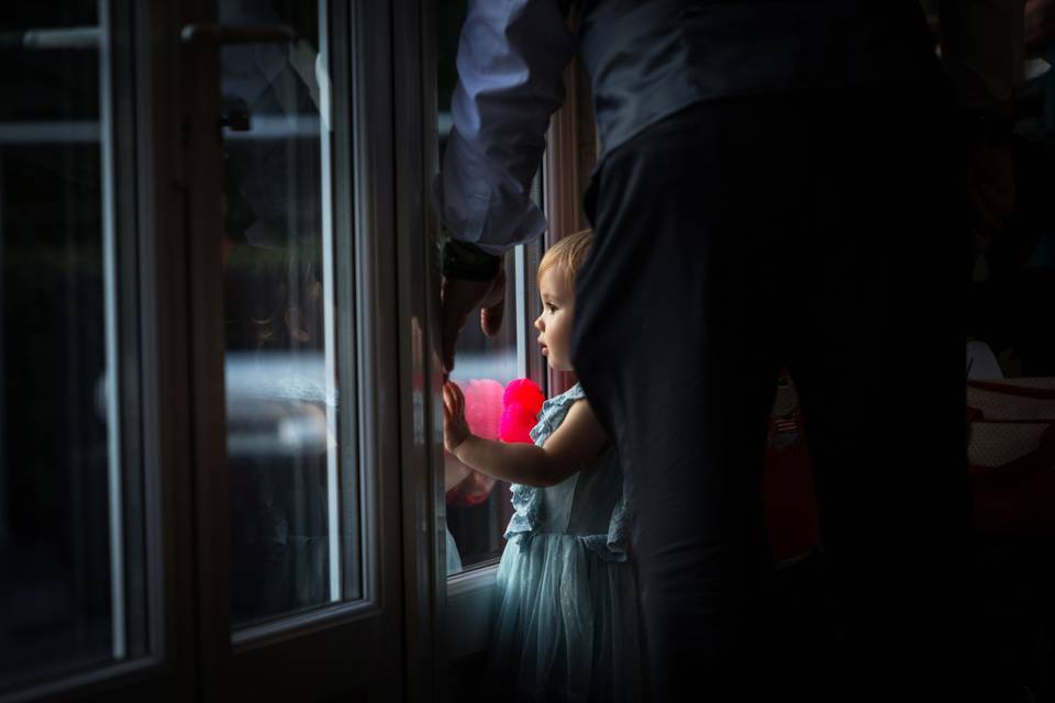 Little girl at wedding